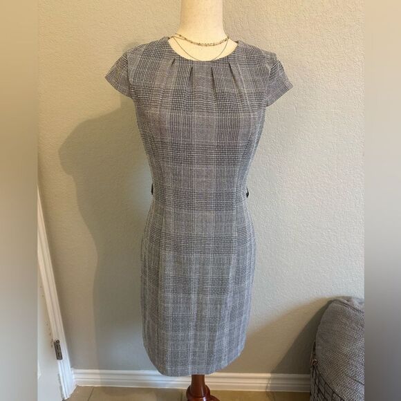 H&M Women’s Plaid Bodycon Dress - Size Small - Picture 1 of 14